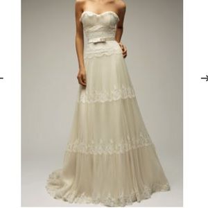 Melissa Sweet Fern Wedding Dress Size 6